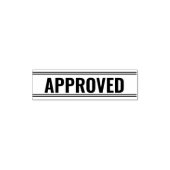 GOEDGEKEURDE zakelijke tekst Sjabloon Zelfinktende Stempel (Design)