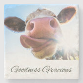 goedheid genadig | Zuidelijk citaat | KOE Stenen Onderzetter (Voorkant)