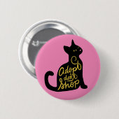 Goedkeuren Geen zwarte kat-adoptie Ronde Button 5,7 Cm (Voorkant /achterkant)