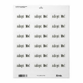 Goedkeuren mij-label etiket (Full Sheet)