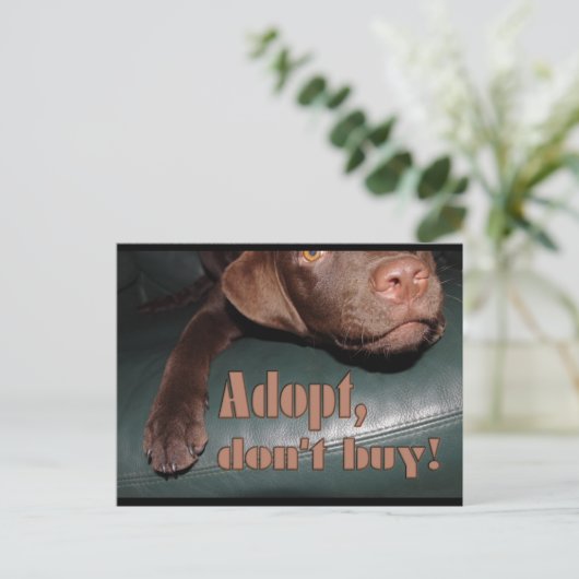 Goedkeuren, niet kopen! - fuxart briefkaart (Staand voorkant)