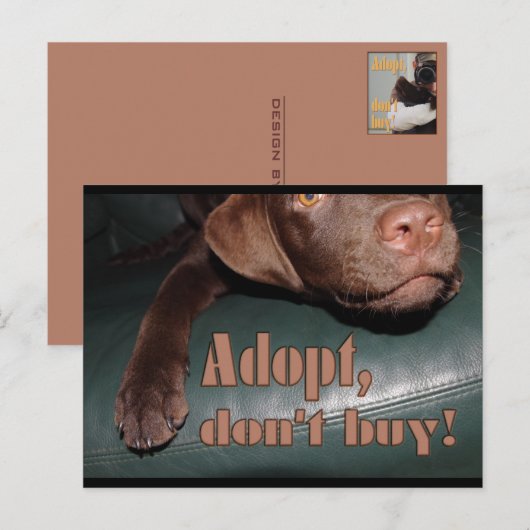 Goedkeuren, niet kopen! - fuxart briefkaart (Voorkant / Achterkant)