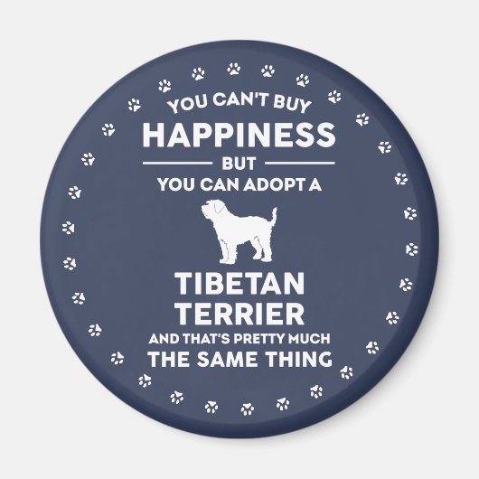 Goedkeuren Tibetan Terrier Happiness Magneet (Voorkant)