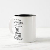 Goedkeuren Tibetan Terrier Happiness Tweekleurige Koffiemok (Voorkant links)