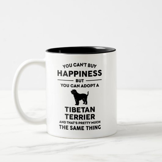 Goedkeuren Tibetan Terrier Happiness Tweekleurige Koffiemok (Links)