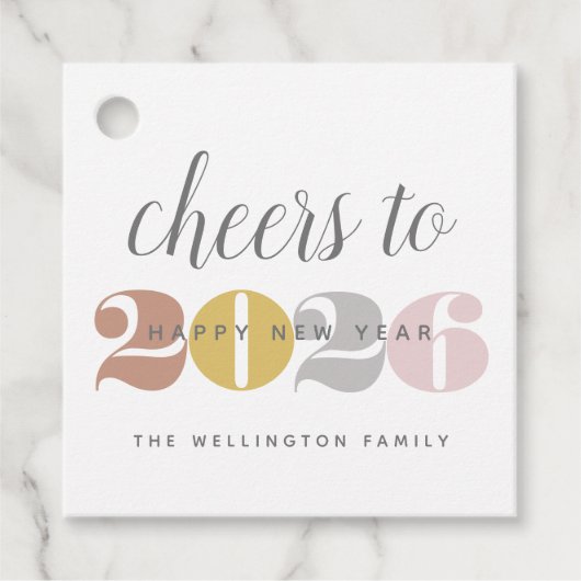 Goedkeuren tot 2022 Happy New Year Gold Bedankjes Labels (Voorkant)