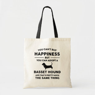 Goedkeuren van een Basset Houndgeluk Tote Bag
