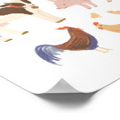 Goedkeuren van een Boerderij voor dieren van Boerd Poster (Hoek)