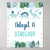 Goedkeuren van een dinosaurusbord Dinosaur Favor S Poster (Voorkant)
