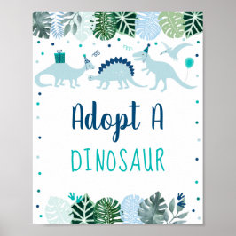 Goedkeuren van een dinosaurusbord Dinosaur Favor S Poster