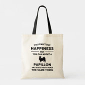 Goedkeuren van een geluk van Papillion Tote Bag (Achterkant)