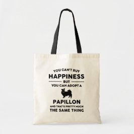 Goedkeuren van een geluk van Papillion Tote Bag