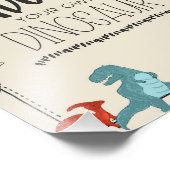 Goedkeuren van je eigen dinosaurusbord foto afdruk (Hoek)