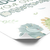 Goedkeuren van je eigen dinosaurusbord foto afdruk (Hoek)