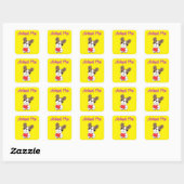 Goedkeuren Vierkante Sticker (Vel)