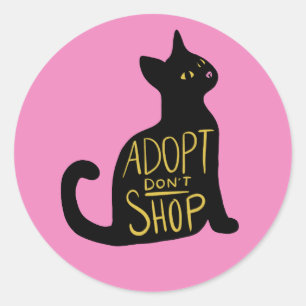 Goedkeuren winkelen geen Feral Cat Rescue Ronde Sticker