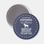 Goedkeuring Amerikaanse Bulldog geluk Magneet (Voorkant / Achterkant)