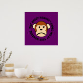 Goedkeuring: Bericht bekrachtigd door Angry Monkey Poster (Keuken)