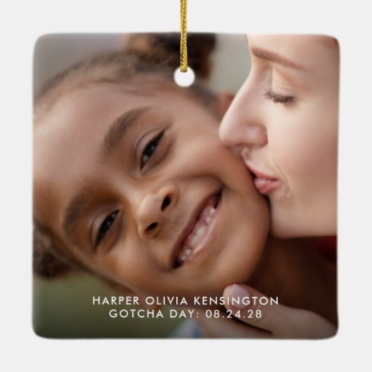 Goedkeuring eerste kerstfeest Rustic Trees foto Keramisch Ornament (Achterkant)