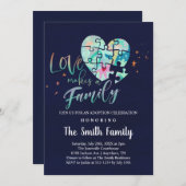 Goedkeuring Foster Care Celebration / Shower Kaart (Voorkant / Achterkant)