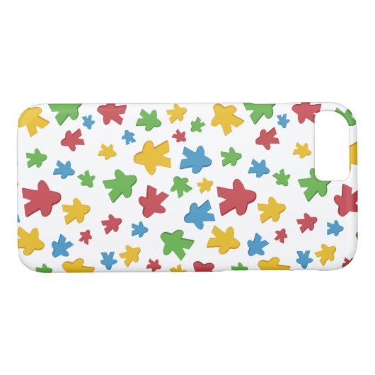 Goedkeuring gamer Meeple Pattern Case-Mate iPhone Case (Achterkant (Horizontaal))