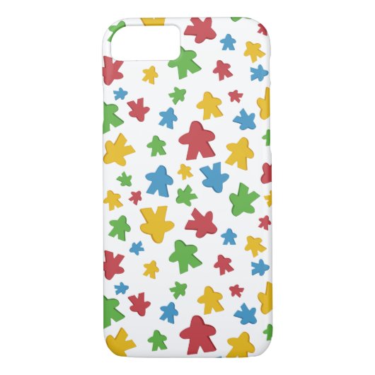 Goedkeuring gamer Meeple Pattern Case-Mate iPhone Case (Achterkant)