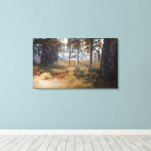 Goedkeuring in de Bossen Canvas Afdruk (Insitu (Houten vloer))