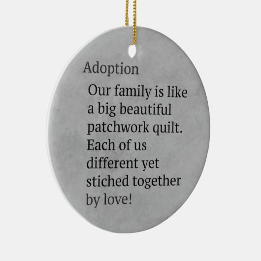 Goedkeuring is een patchwork keramisch ornament (Rechts)