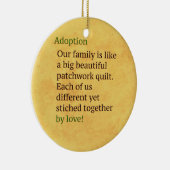 Goedkeuring is een patchwork keramisch ornament (Rechts)