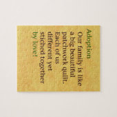 Goedkeuring is een patchwork legpuzzel (Horizontaal)