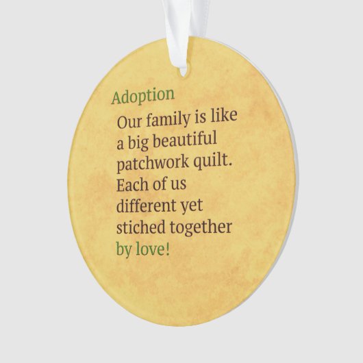 Goedkeuring is een patchwork ornament (voorkant)