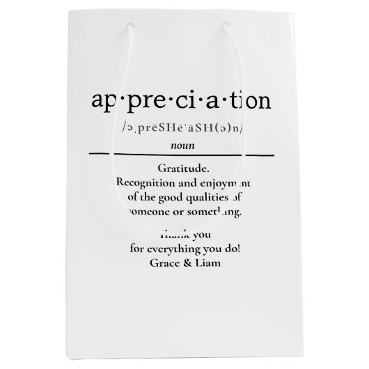 Goedkeuring lesgeven Gift CoWorker Gift Medium Cadeauzakje (Voorkant)