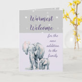 Goedkeuring nieuwe Baby-elphant Kaart (Gele Bloem)