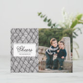 Goedkeuring papieren feestdag feestdagenkaart (Staand voorkant)