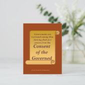 Goedkeuring van de regering briefkaart (Staand voorkant)