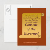 Goedkeuring van de regering briefkaart (Voorkant / Achterkant)