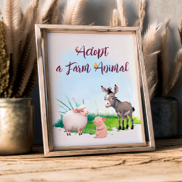 Goedkeuring van een dierentuin van het Boerderij Poster