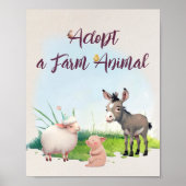 Goedkeuring van een dierentuin van het Boerderij Poster (Voorkant)