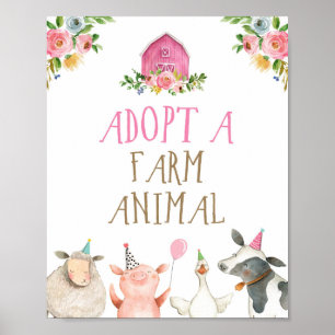 Goedkeuring van een dierentuindieren met de geboor poster