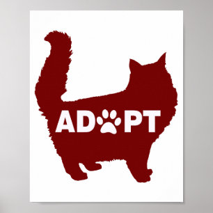 Goedkeuring van een kattebakje voor kattendeksels  poster