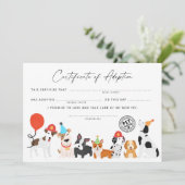 Goedkeuring van een vaderschapscertificaat kaart (Staand voorkant)