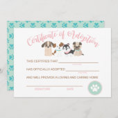 Goedkeuring van een vaderschapscertificaat notitiekaartje (Voorkant / Achterkant)