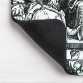 Goedkeuring van wezen in het achtergerechtshof muismat (Hoek)