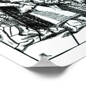 Goedkeuring van wezen in het achtergerechtshof poster (Hoek)