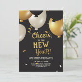 Goedkeuringen nieuwjaarsuitnodiging kaart (Staand voorkant)