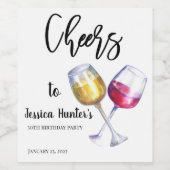 Goedkeuringen voor de Waterverf van Aangepaste ver Wijn Etiket (Enkel label)