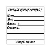 Goedkeuringsstempel van het uitgavenrapport  zelfinktende stempel (Design)