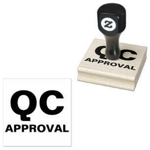 Goedkeuringsstempel voor kwaliteitscontroleproduct rubberstempel