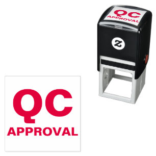 Goedkeuringsstempel voor kwaliteitscontroleproduct zelfinktende stempel