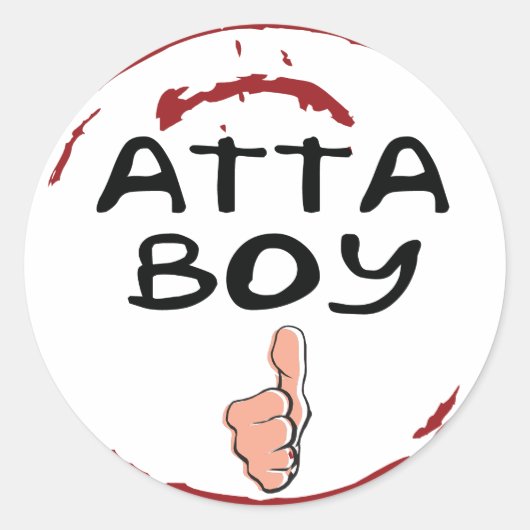 Goedkeuringszegel ATTA BOY Stickers - ATTA BOY (Voorkant)
